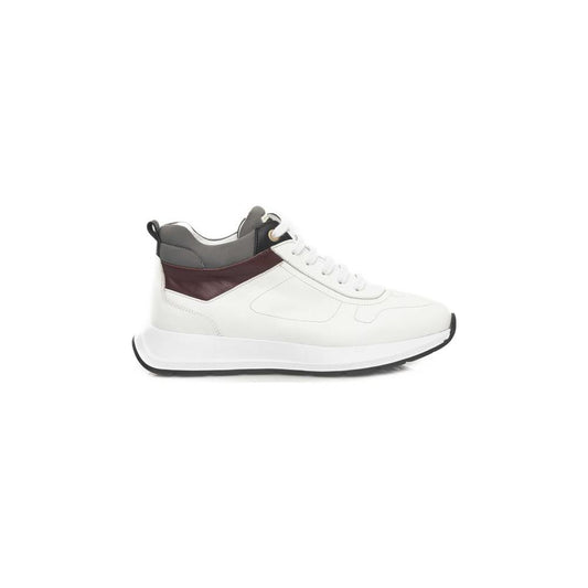 Cerruti 1881 White Leather Women Platform Sneaker Cerruti 1881