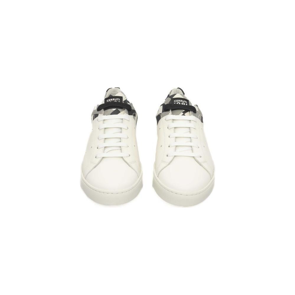 Cerruti 1881 White Leather Men's Sneaker Cerruti 1881