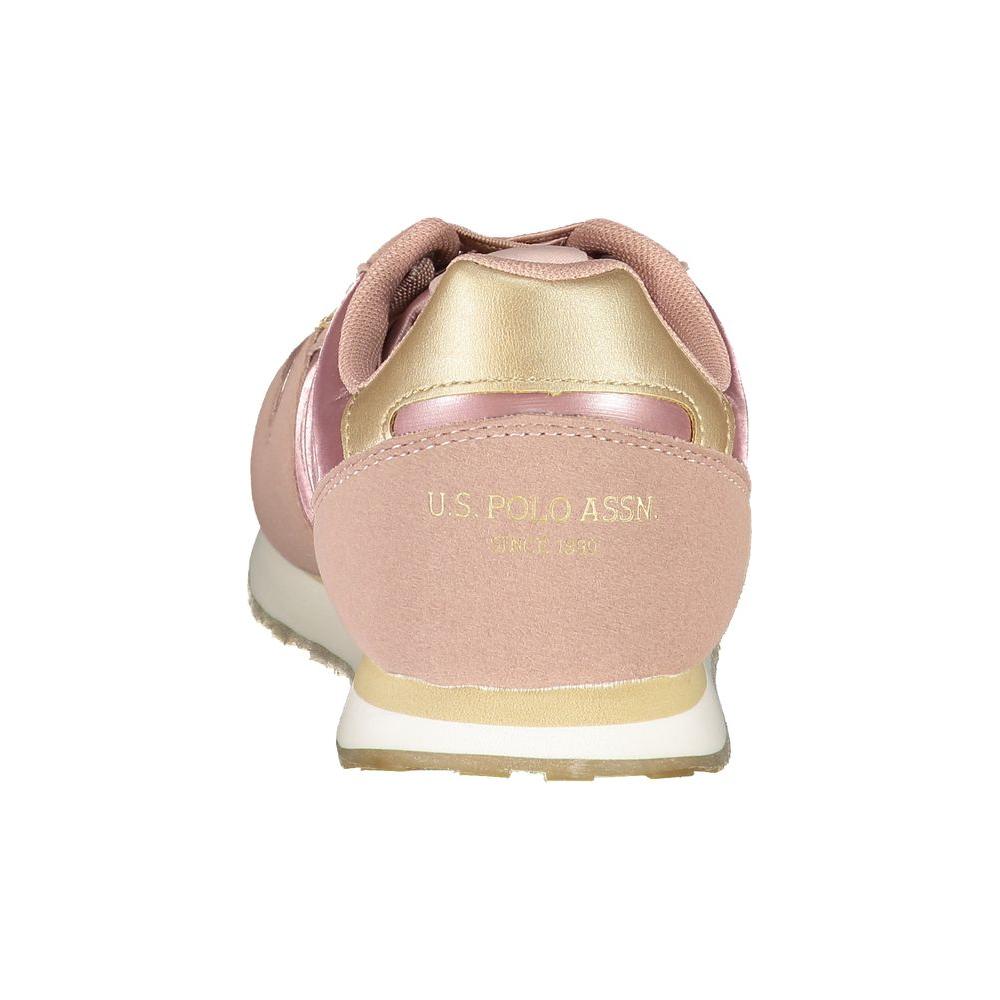 U.S. POLO ASSN. Pink Polyester Sneaker U.S. POLO ASSN.