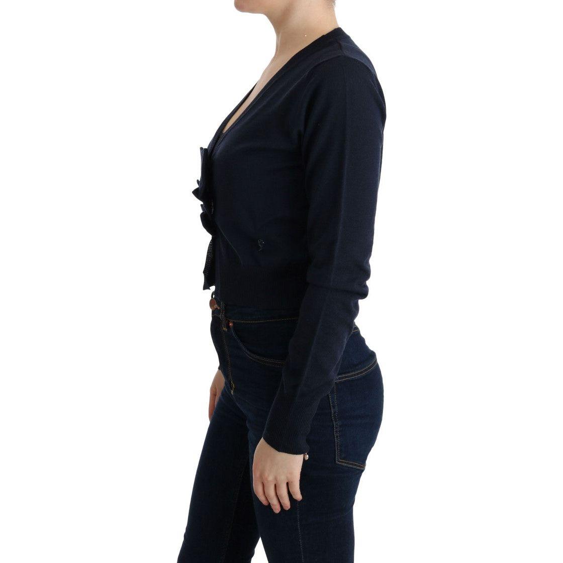 MARGHI LO' Blue Wool Blouse Sweater