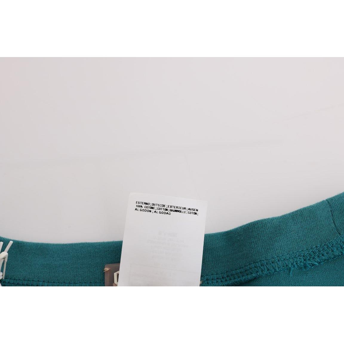 John Galliano Green Cotton Oversized Sweater