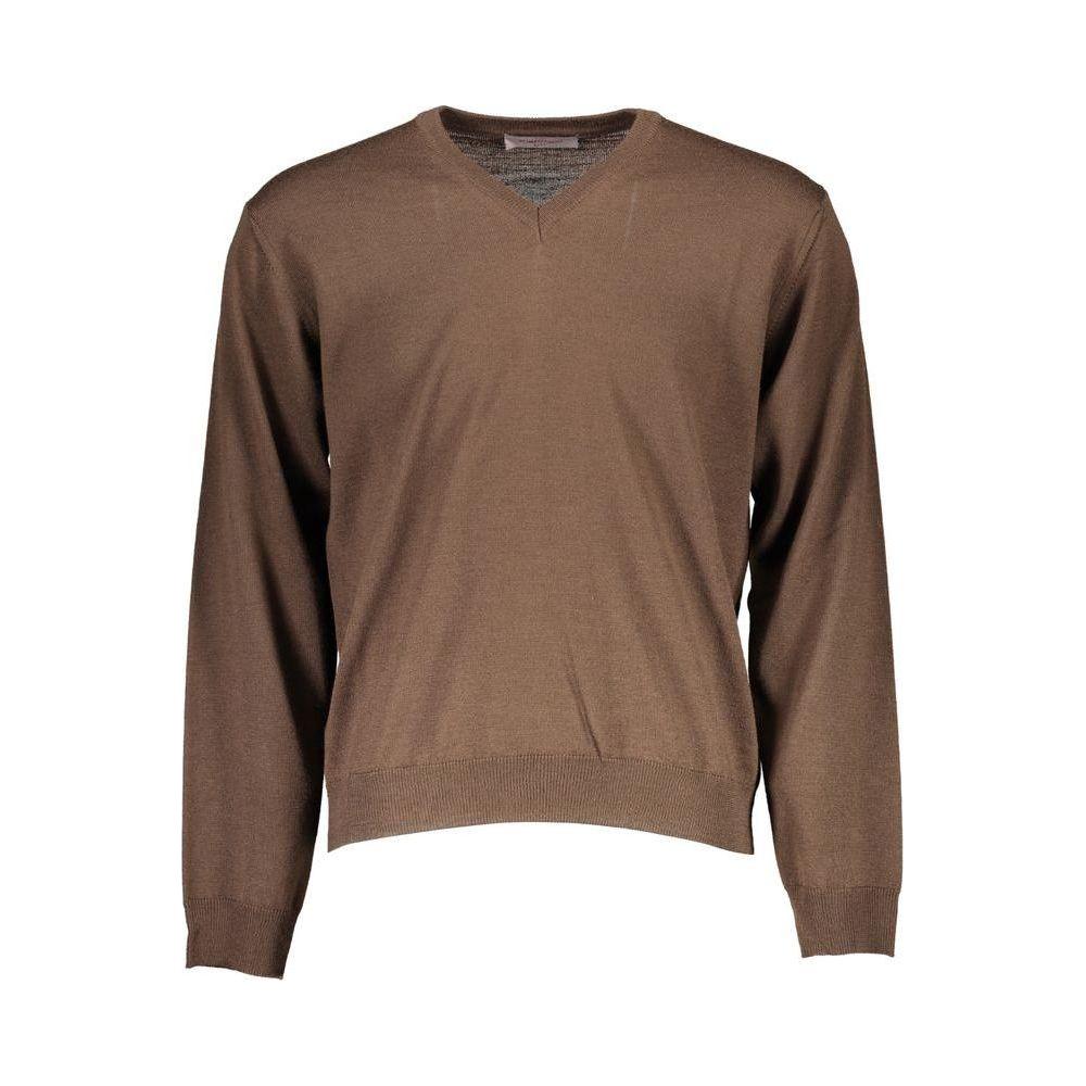 Romeo Gigli Brown Wool Sweater Romeo Gigli