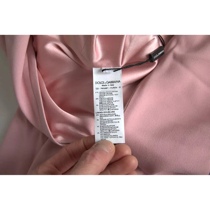 Dolce & Gabbana Pink A-line Flare Viscose Short Sleeves Dress