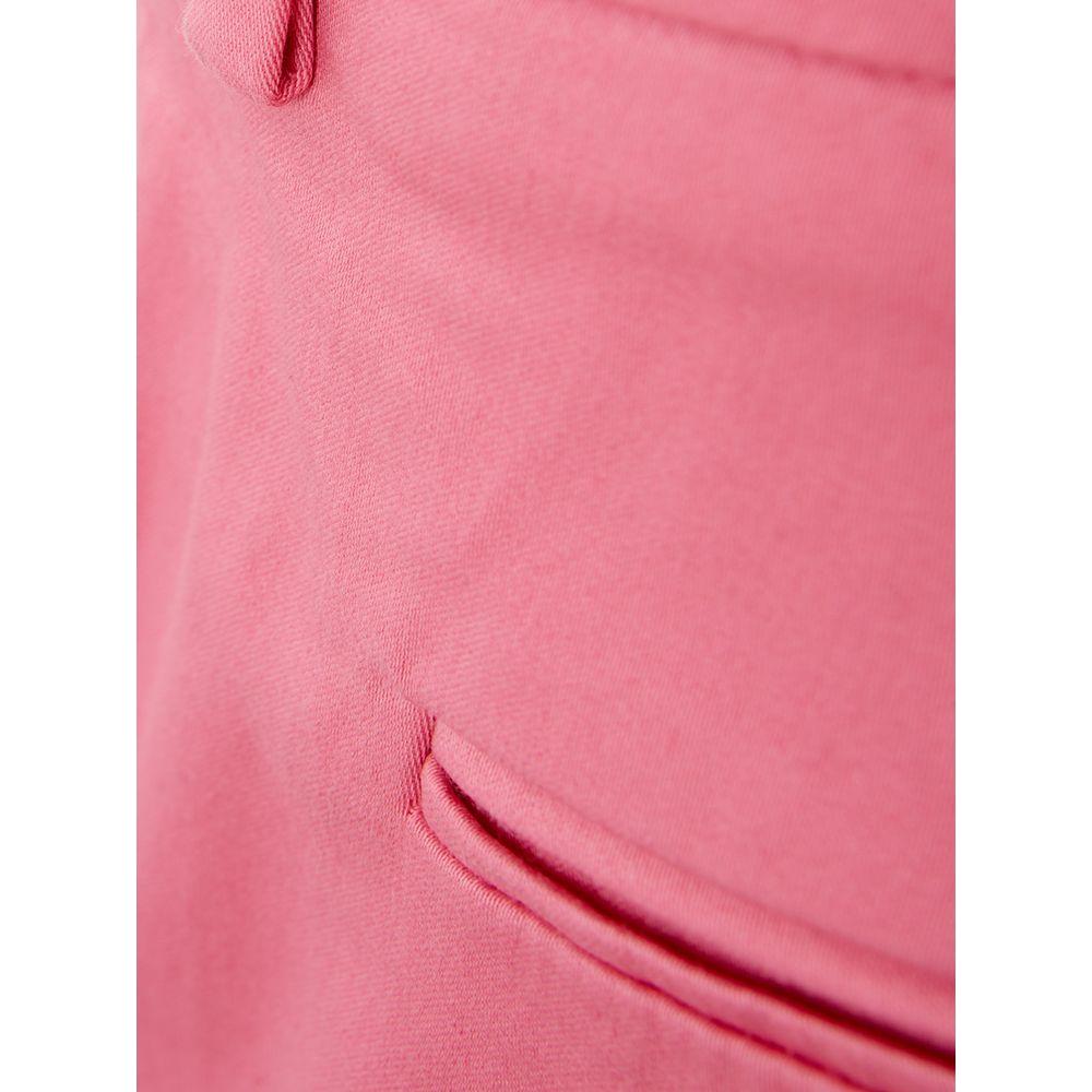 Lardini Elegant Cotton Pink Trousers for Sophisticated Style Lardini