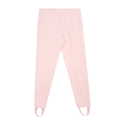 Elegant Pink Viscose Pants for Chic Style