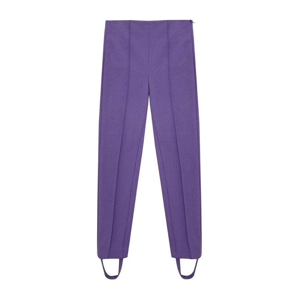 Lardini Elegant Purple Viscose Pants Lardini