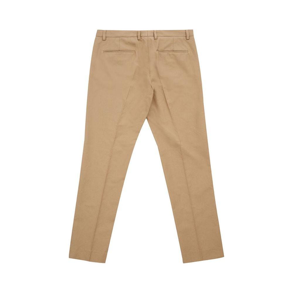 Lardini Elegant Brown Cotton Trousers for Women Lardini