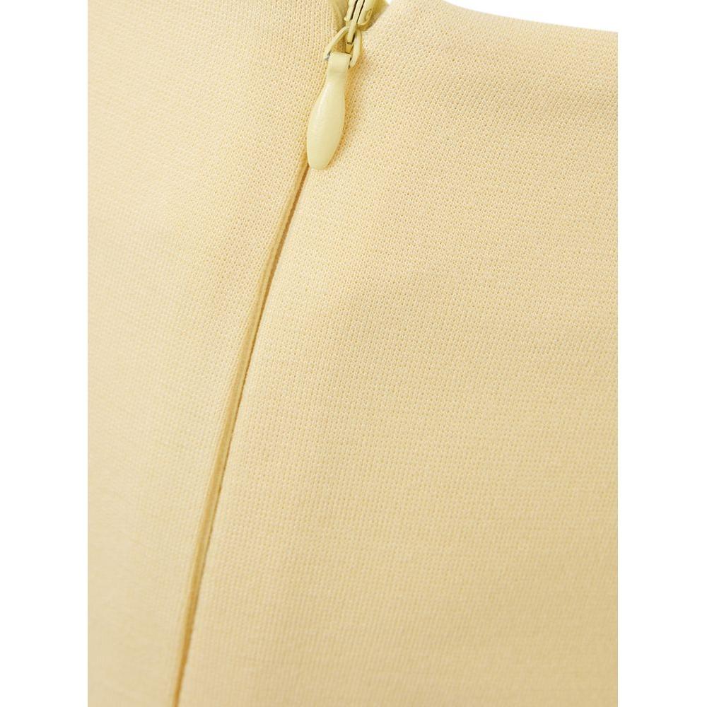 Lardini Elegant Yellow Viscose Skirt for Women Lardini