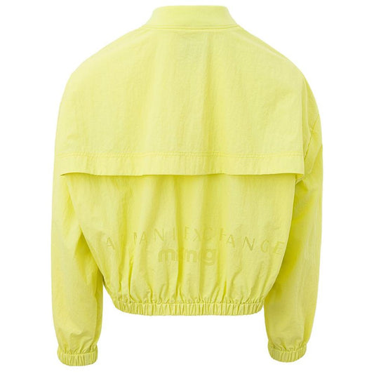 Armani Exchange Chic Yellow Polyamide Jacket for Women Armani Exchange