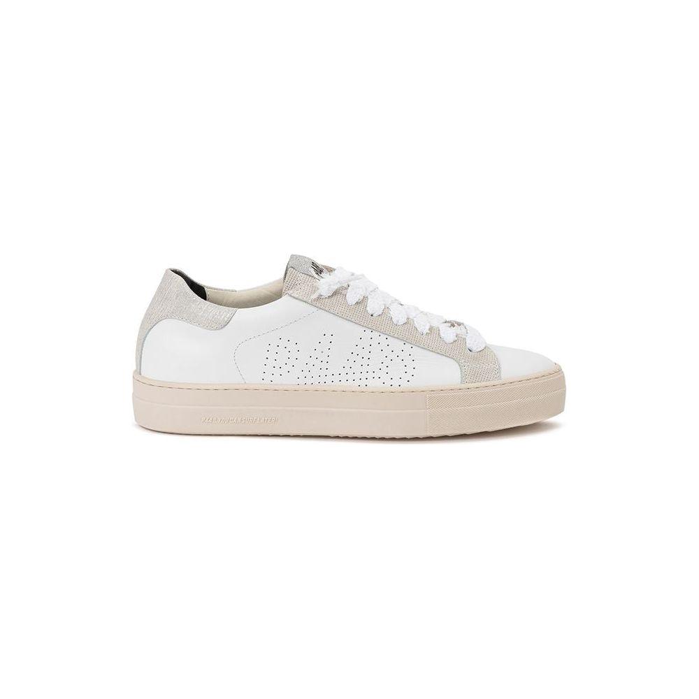 P448 Elegant White Leather Sneakers P448