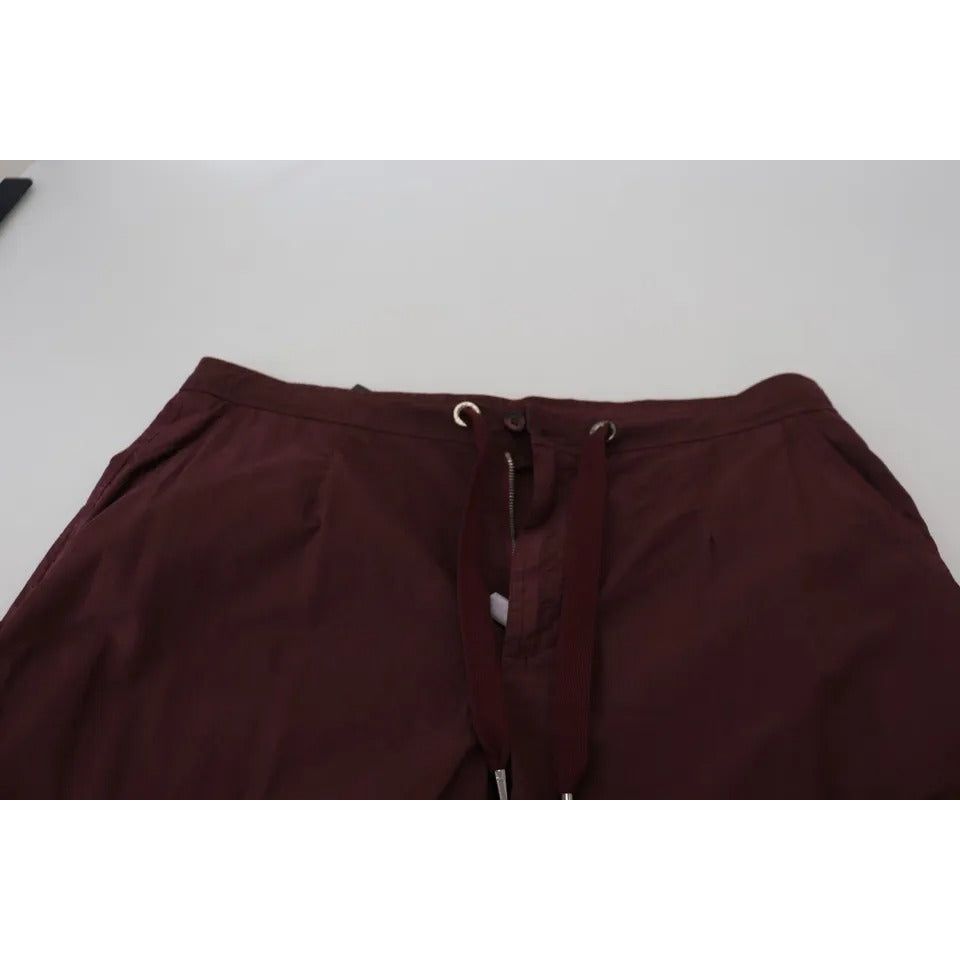 Bordeaux Cargo Jogger Trouser Cotton Pants