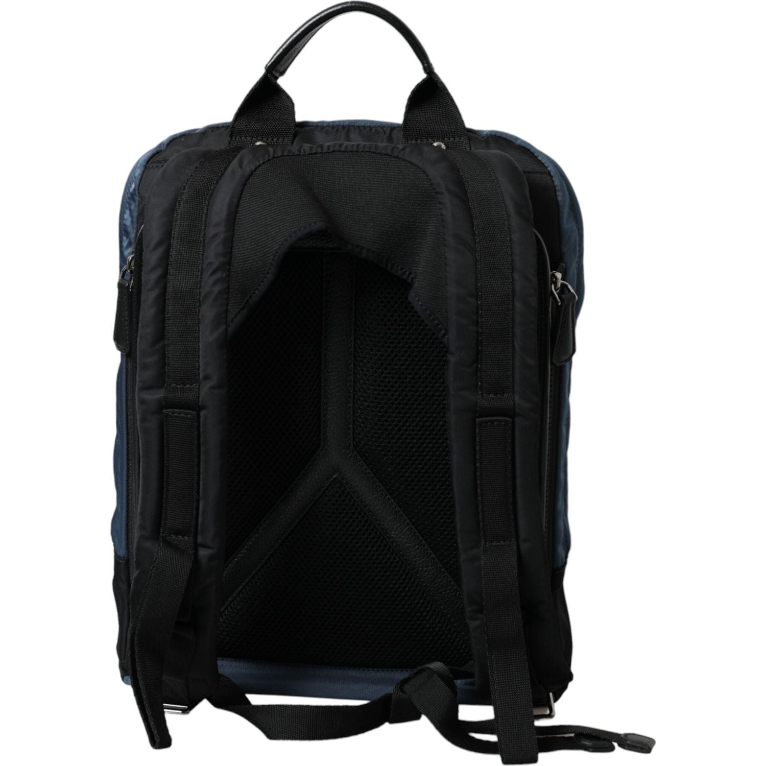 Front view with bag zipped and handles upright.