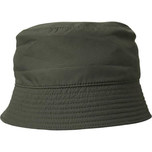 Dolce & Gabbana Army Green Polyester Cap Bucket Hat Men Dolce & Gabbana