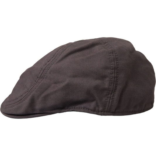 Dolce & Gabbana Brown Nylon Cloth Newsboy Hat Men Dolce & Gabbana