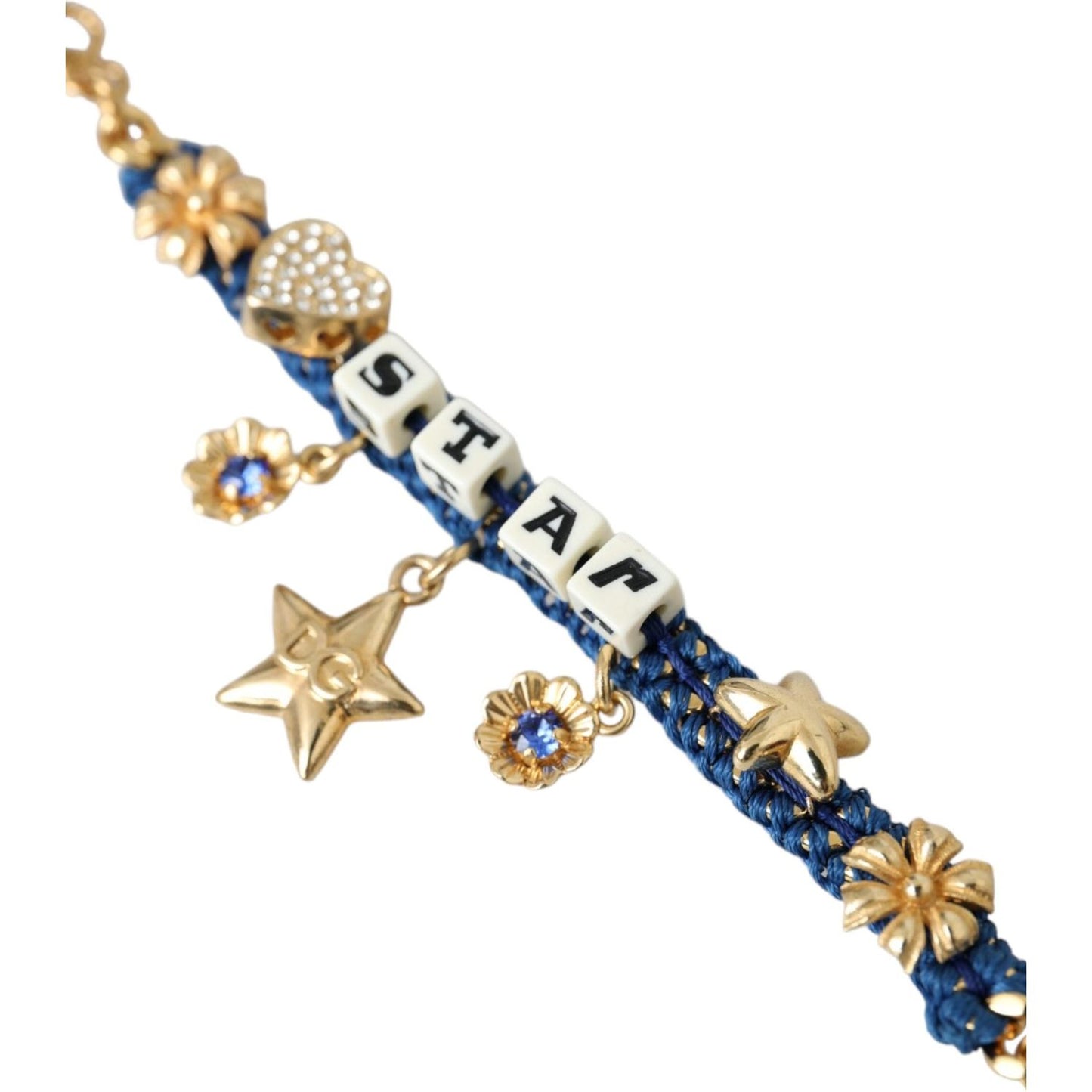 Dolce & Gabbana Gold Tone Brass Chain Star Fashion Bracelet Bracelet Dolce & Gabbana