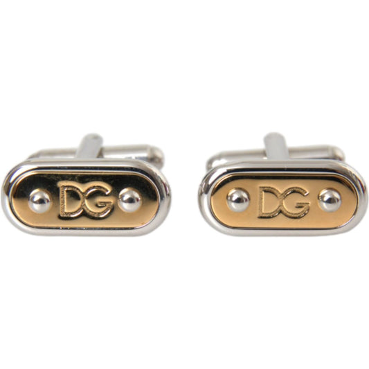 Silver Gold Plated Metal Brass Pin Cufflinks