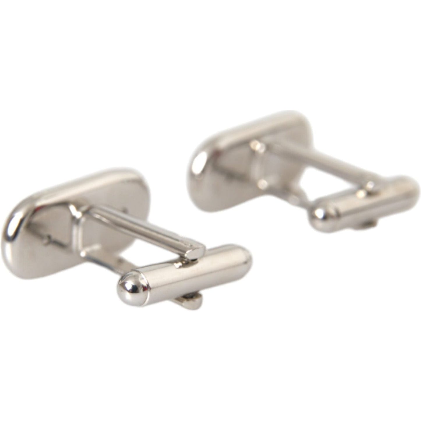 Dolce & Gabbana Silver Gold Plated Metal Brass Pin Cufflinks Cufflinks Dolce & Gabbana