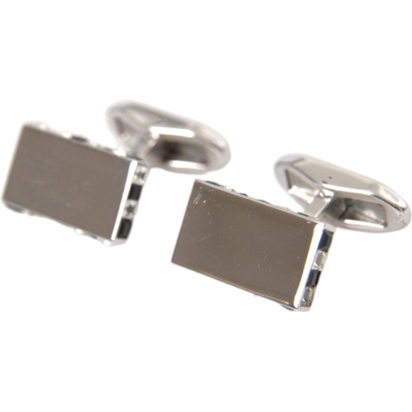 Dolce & Gabbana Silver Plated Metal Brass Pin Men Cufflinks Cufflinks Dolce & Gabbana