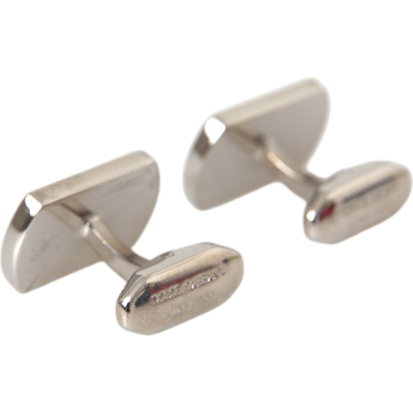 Dolce & Gabbana Silver Gold Plated Metal Brass Pin Cufflinks Cufflinks Dolce & Gabbana