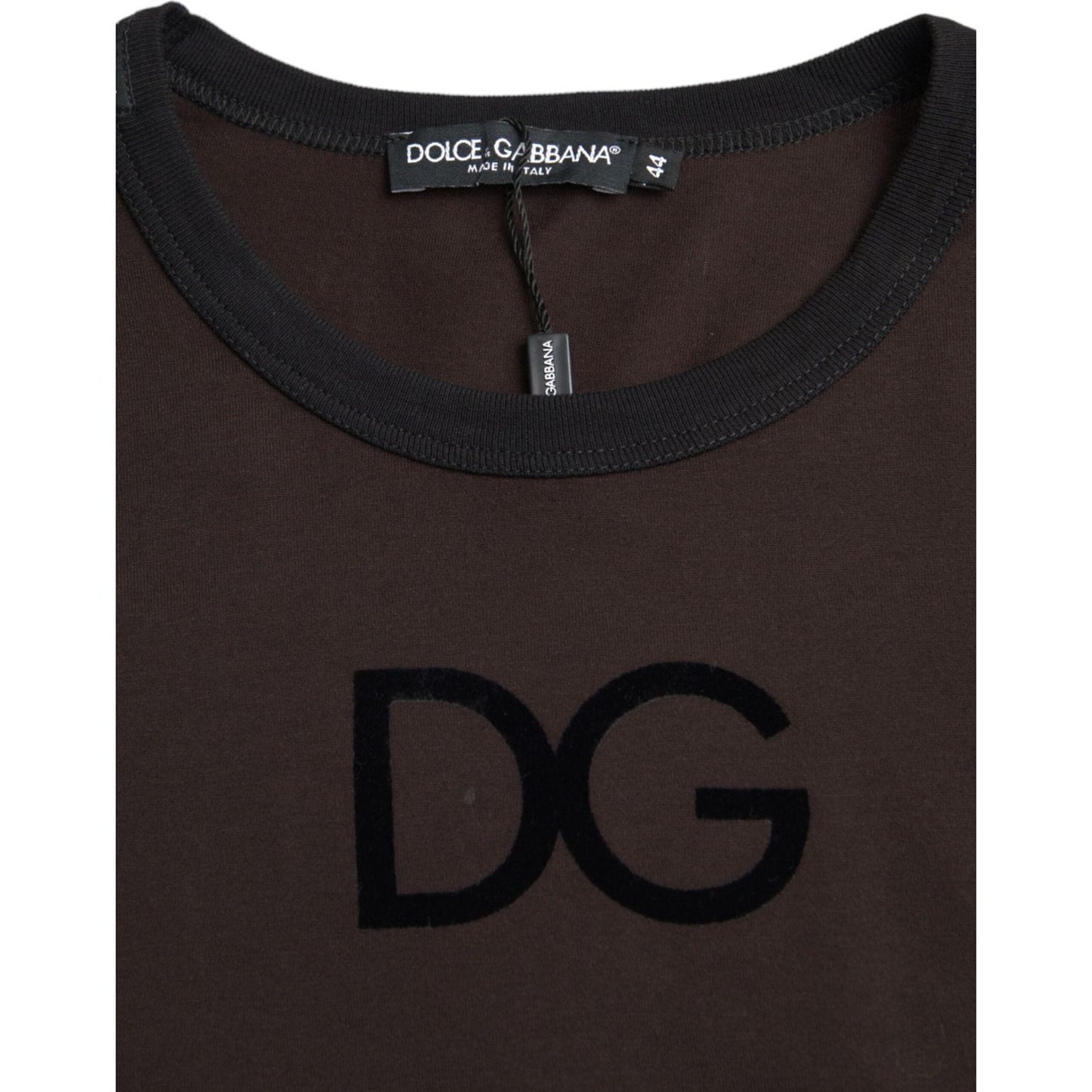 Dolce & Gabbana Brown DG Logo Crewneck Pullover Sweater Dolce & Gabbana