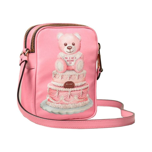 Moschino Couture Pink Nylon Women Crossbody Bag Moschino Couture