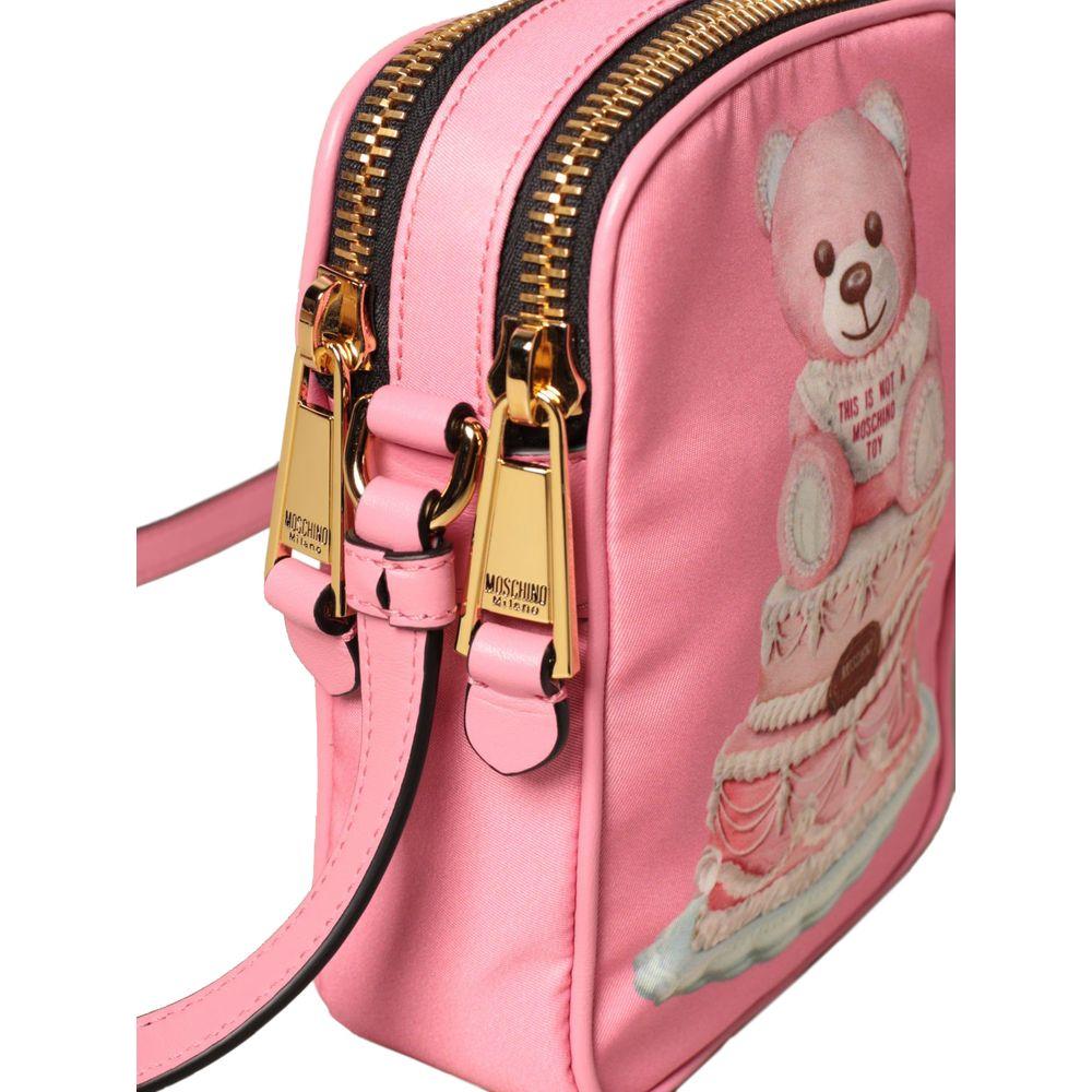 Moschino Couture Pink Nylon Women Crossbody Bag Moschino Couture