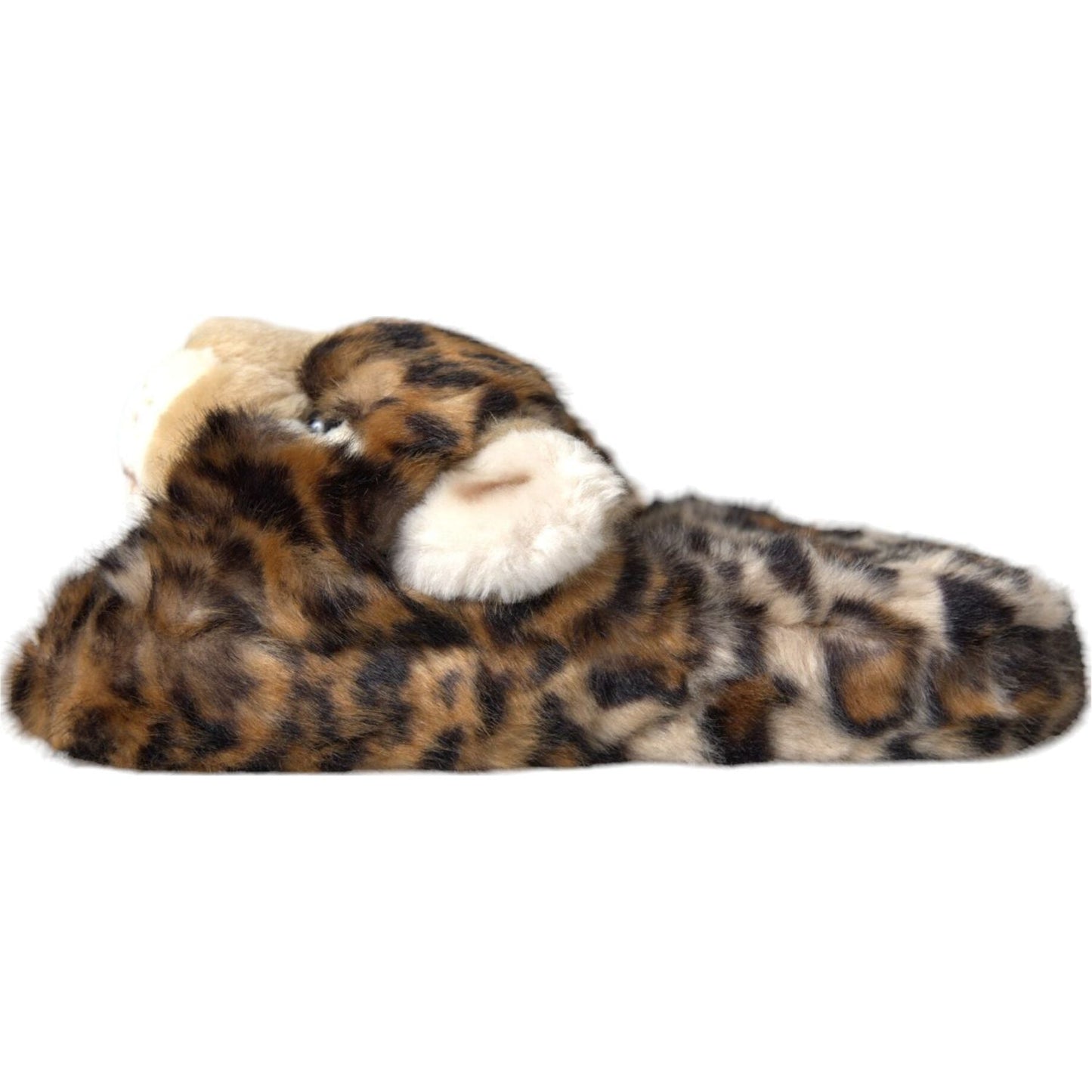 Dolce & Gabbana Brown Tiger Slippers Flats Sandals Shoes Dolce & Gabbana