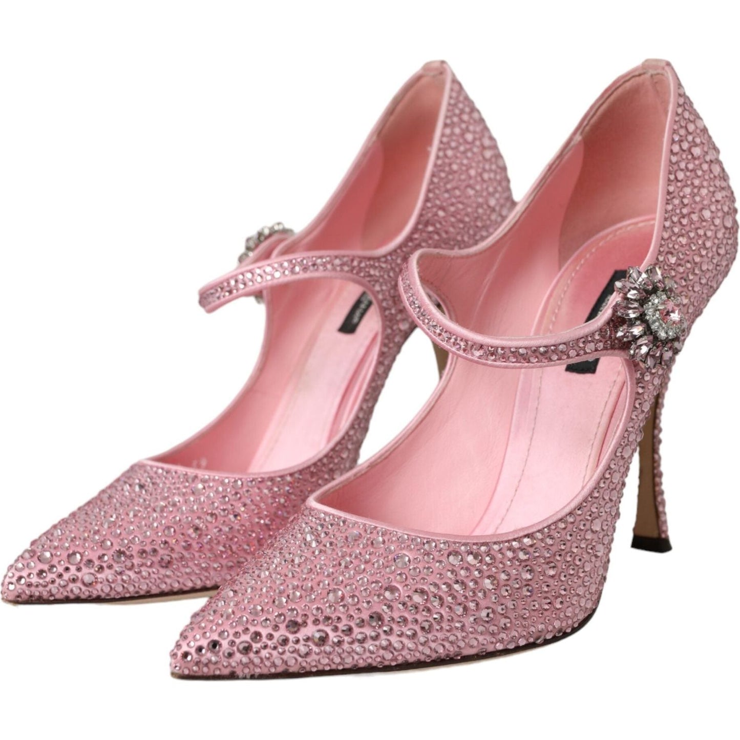 Dolce & Gabbana Pink Strass Crystal Heels Pumps Shoes Dolce & Gabbana