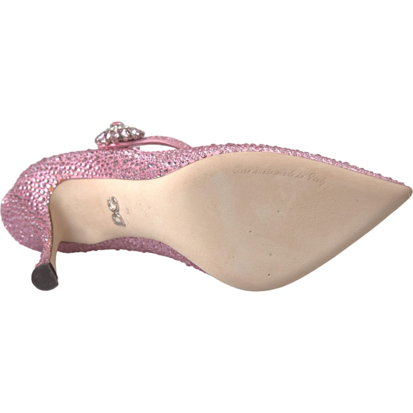 Dolce & Gabbana Pink Strass Crystal Heels Pumps Shoes Dolce & Gabbana