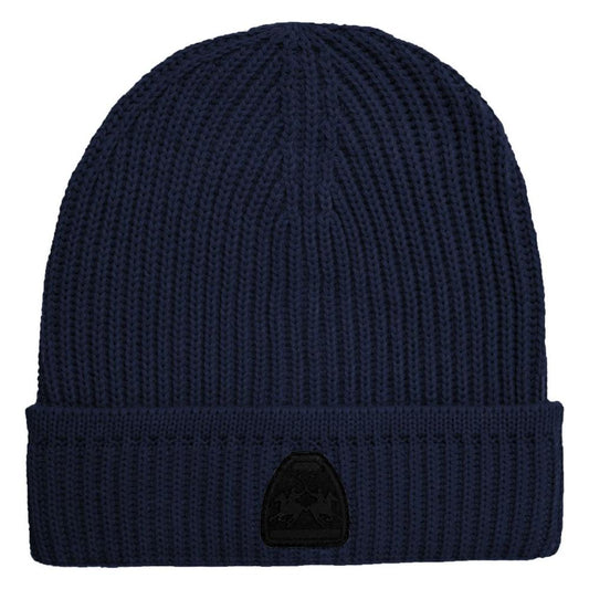 La Martina Blue Acrylic Men Beanie La Martina