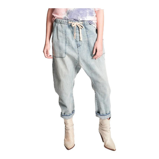 Blue Cotton Jeans & Pant