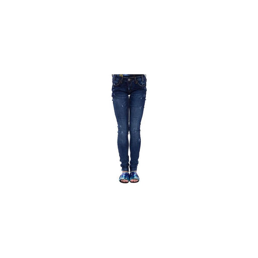 Blue Cotton Jeans & Pant