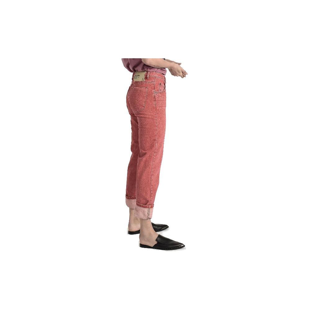 One Teaspoon Red Cotton Women Straight-Leg Jean One Teaspoon