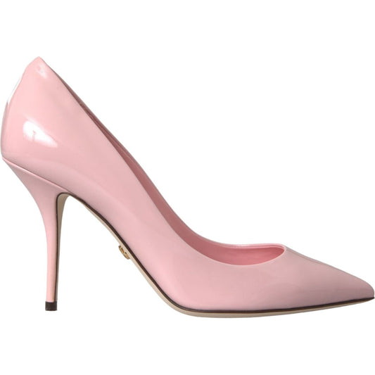 Dolce & Gabbana Light Pink Patent Leather Pumps Heels Shoes Dolce & Gabbana Light Pink