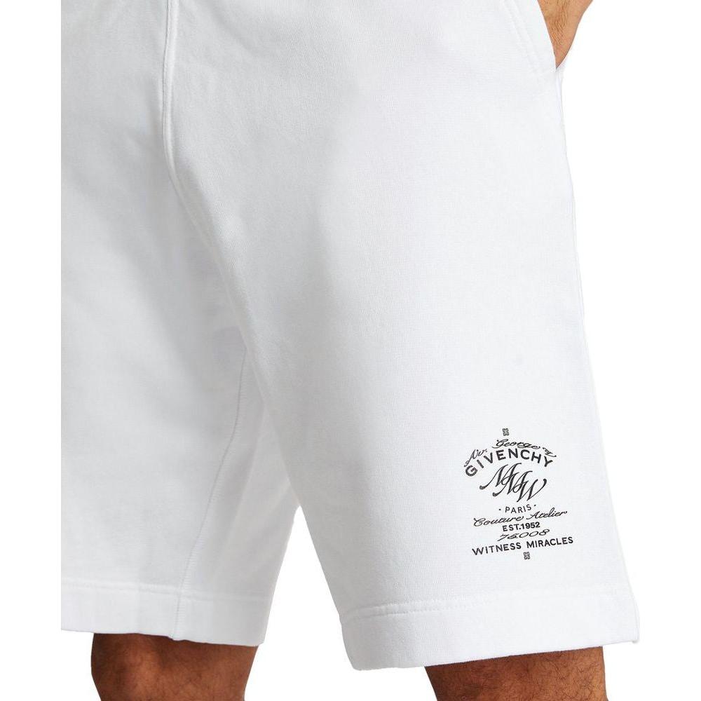 Givenchy White Cotton Men Short Givenchy