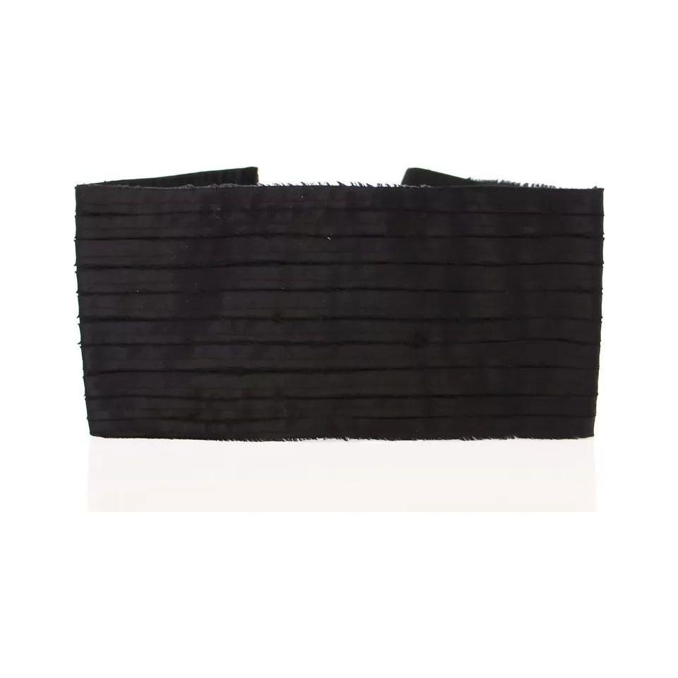 Dolce & Gabbana Black Silk Womens Waist Cummerbund Dolce & Gabbana