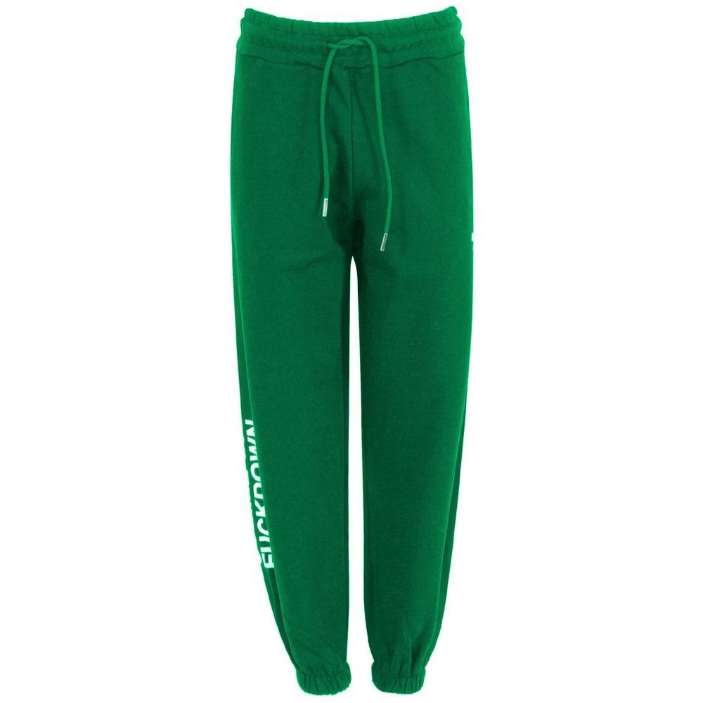 Green Cotton Jeans & Pant