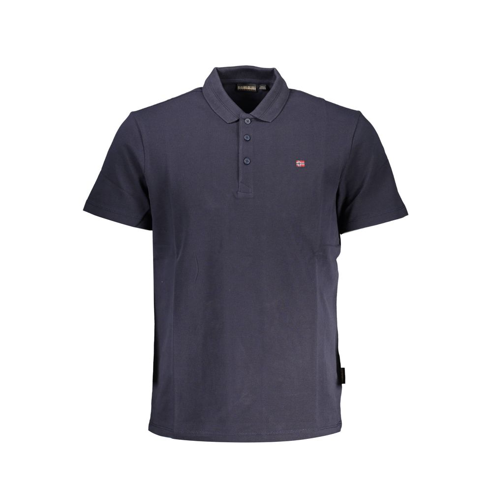 Napapijri Blue Cotton Polo Shirt Napapijri