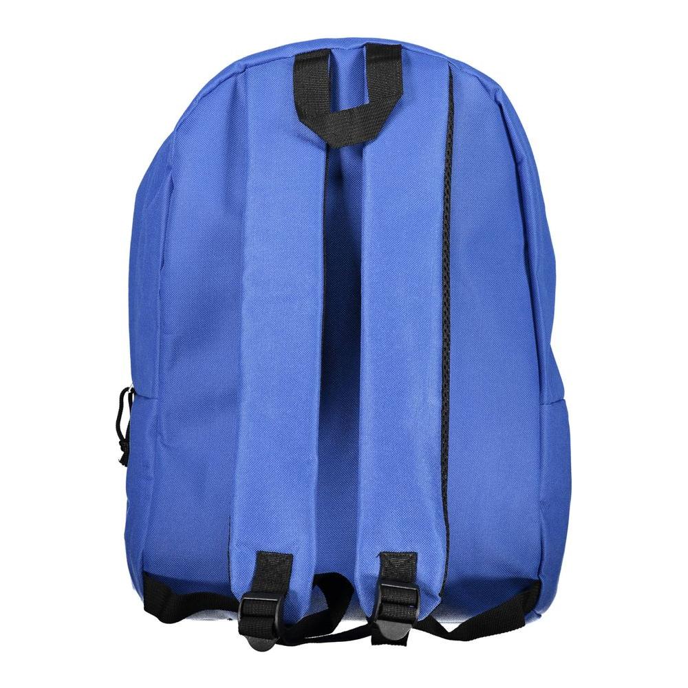 Blue Polyester Backpack