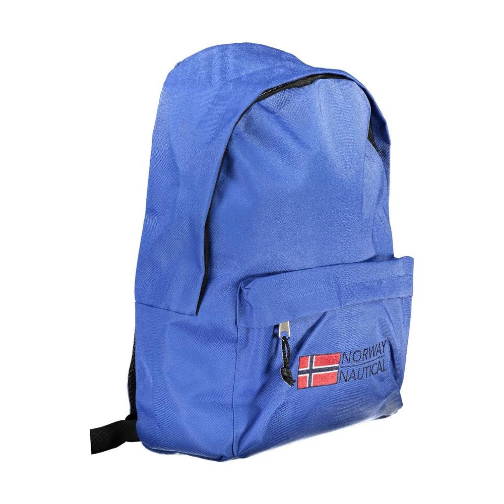 Blue Polyester Backpack