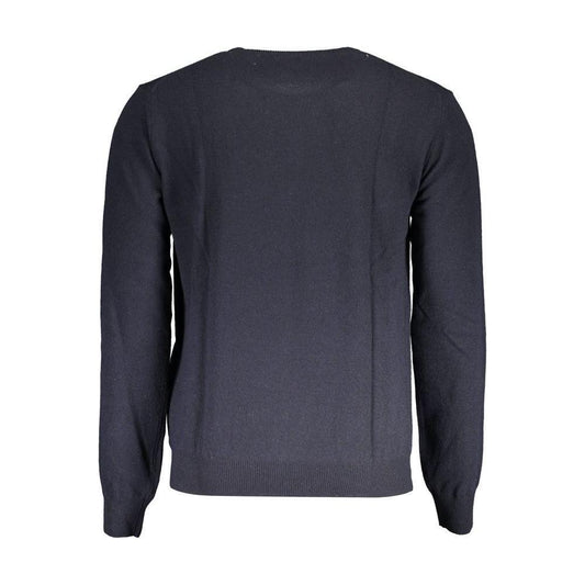 La Martina Blue Wool Men Sweater La Martina