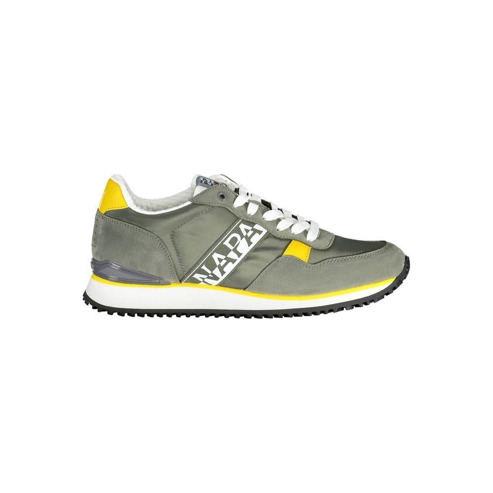 Napapijri Green Polyester Men Sneaker Napapijri