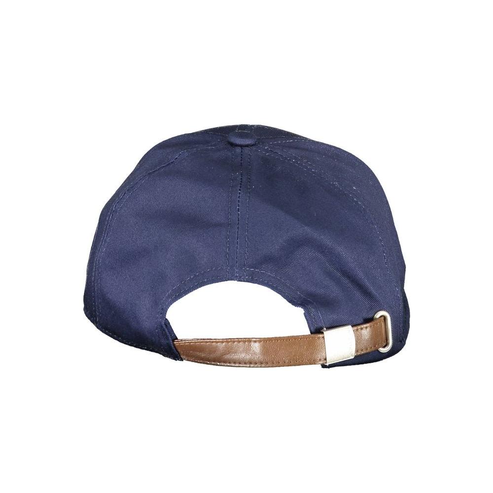 La Martina Blue Cotton Men Cap La Martina