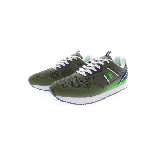 U.S. POLO ASSN. Green Polyester Men Sneaker U.S. POLO ASSN.