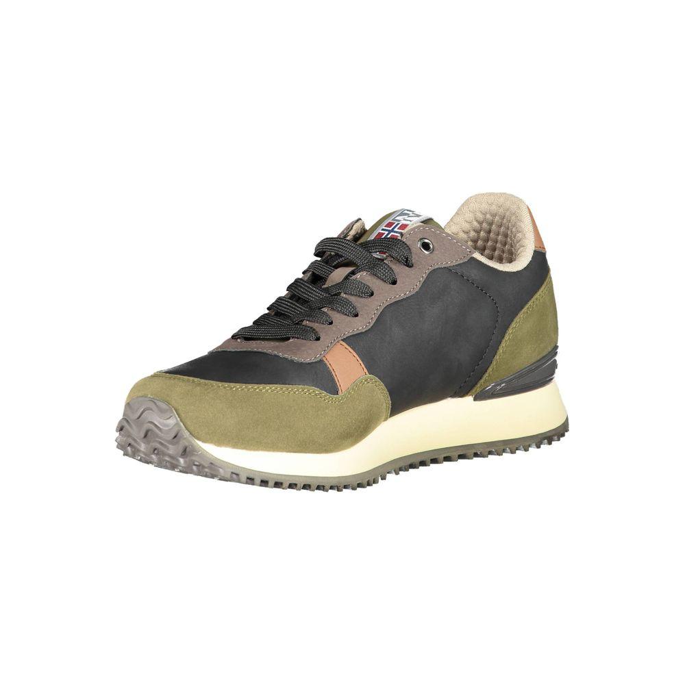 Napapijri Green Polyester Men Sneaker Napapijri