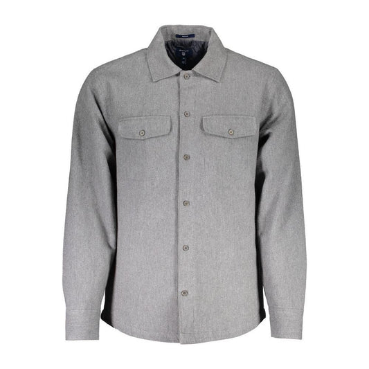 Gant Gray Cotton Men Shirt Gant