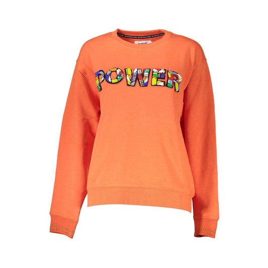 Desigual Orange Cotton Women Sweater Desigual