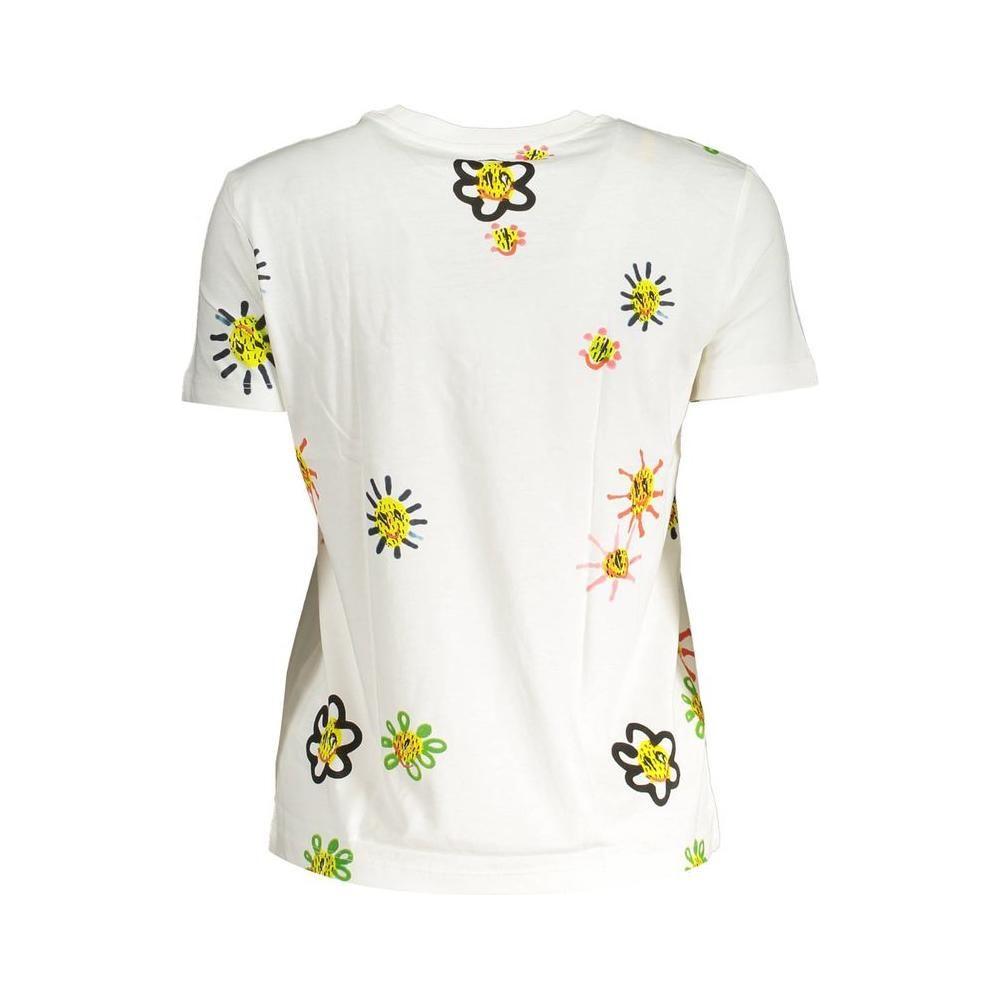 Desigual White Cotton Women T-Shirt Desigual