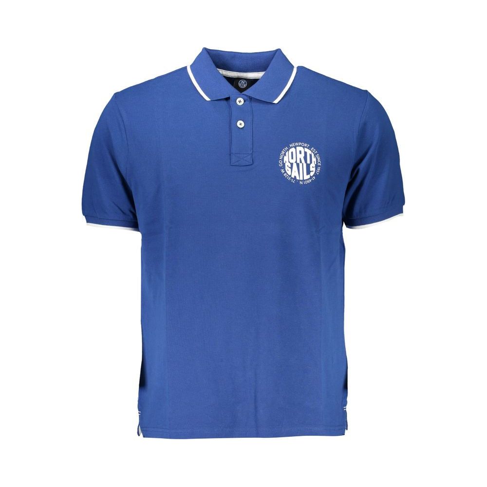 North Sails Blue Cotton Polo Shirt