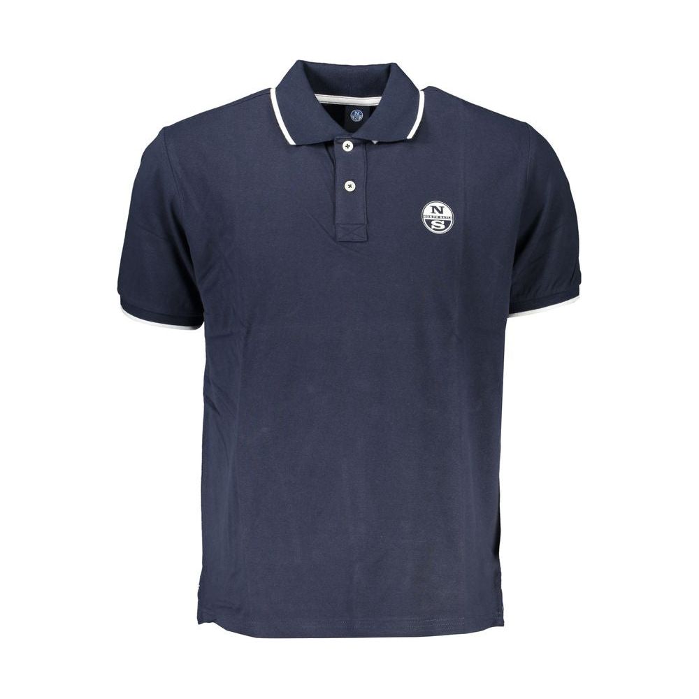 North Sails Blue Cotton Polo Shirt